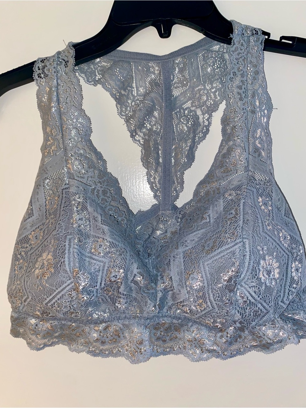 Lace Bralette in Light Blue and Silver- Women Intimates